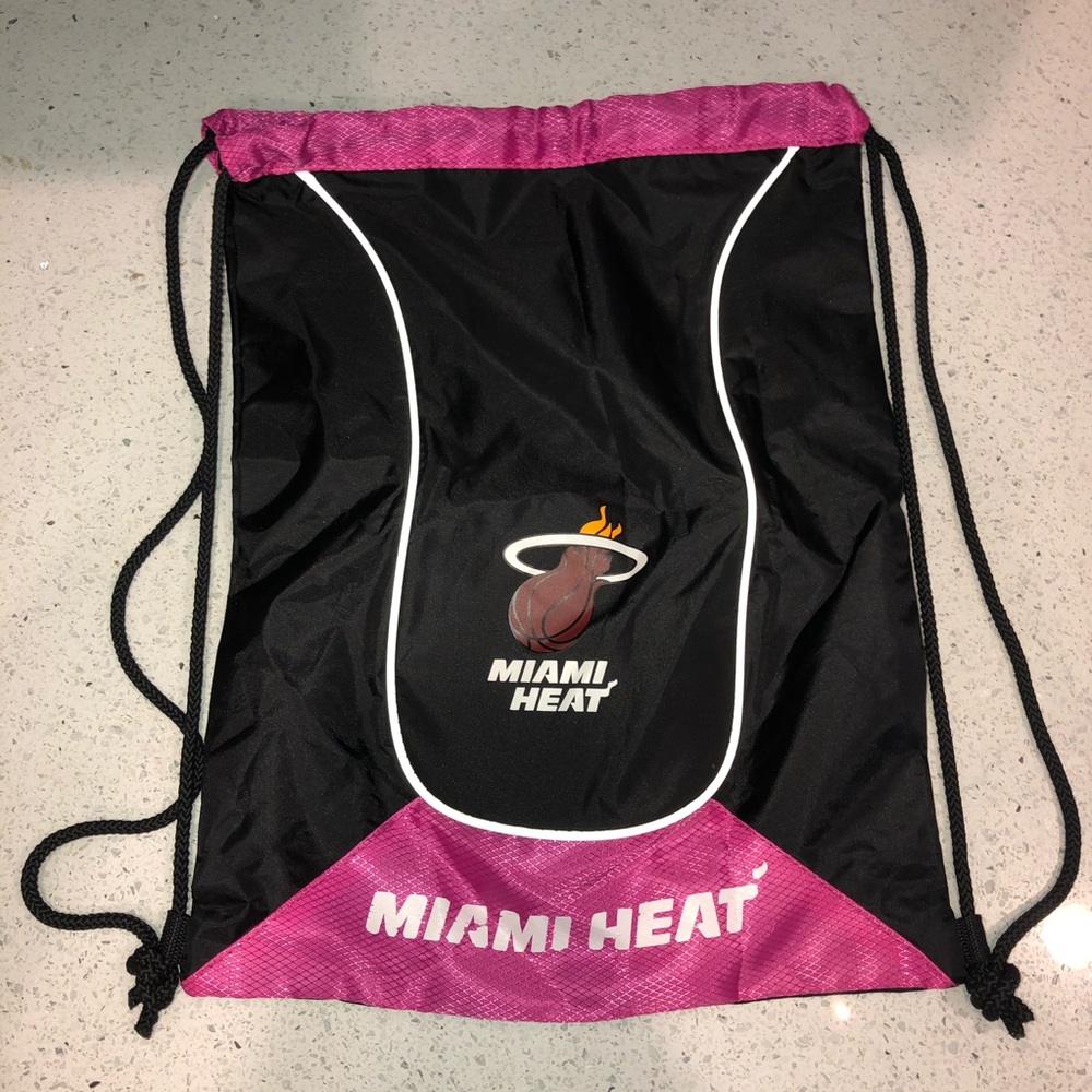 Miami Heat Black Doubleheader Backsack